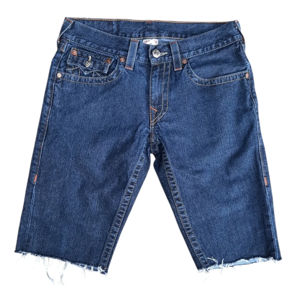 True Religion Billy Jean Cut Off Shorts Jorts